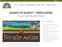 Tablet Screenshot of downtoearthfertilizer.com